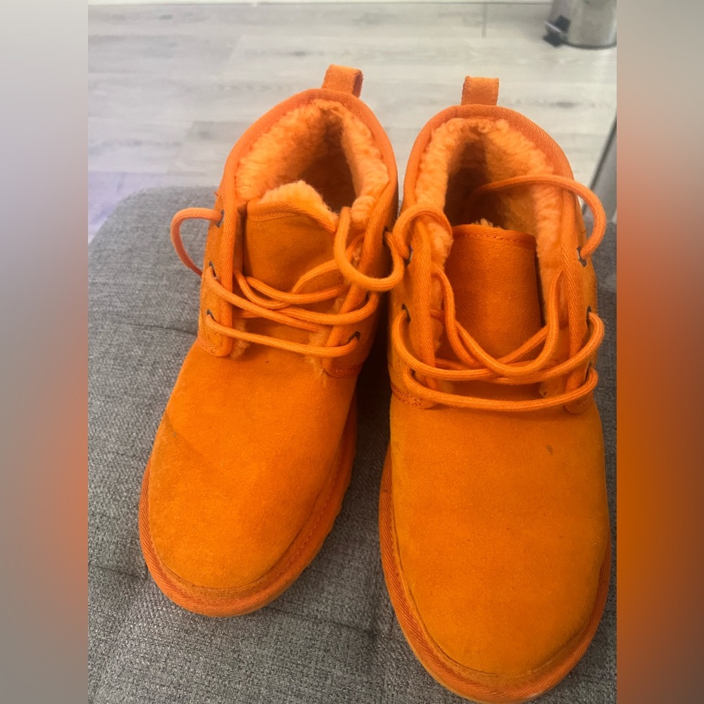 Orange ugg boots